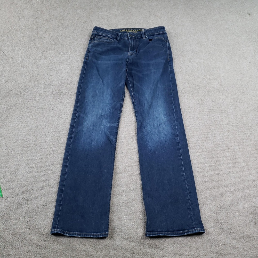 American Eagle Jeans Mens 32x32 (Fits 29x30) Blue Straight Stretch Medium Wash